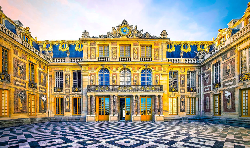 Castelo de Versailles perto de Paris